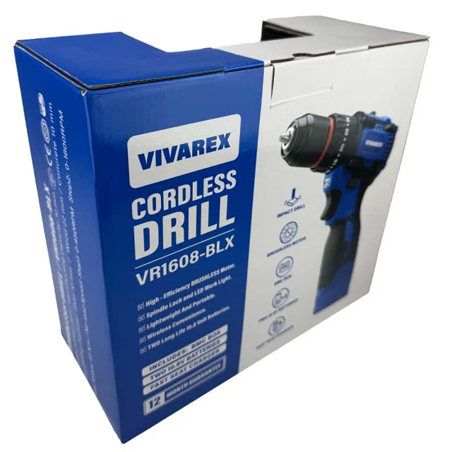 پیچ گوشتی شارژی ویوارکس مدل VR1608 BLX 101560365