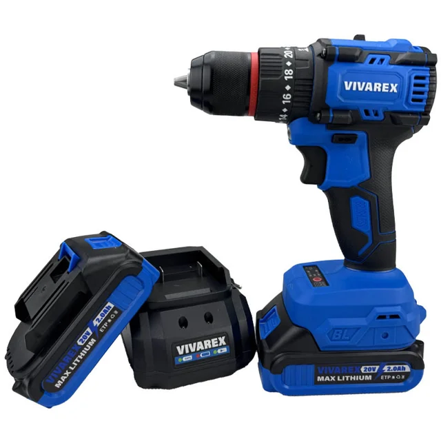دریل چکشی براشلس 10 میلی متری 20 ولت ویوارکس مدل VR2010V-IBL 101560350